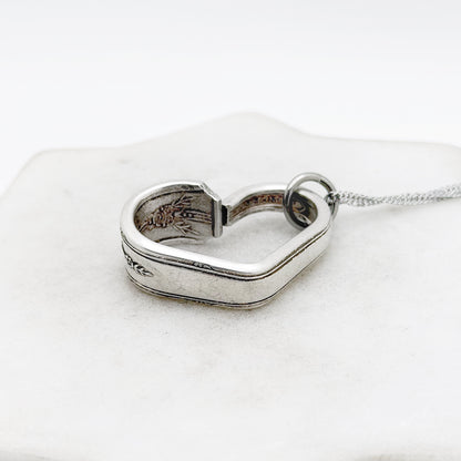 Milady 1940, Small Floating Heart, Vintage Spoon Jewelry Hearts callistafaye