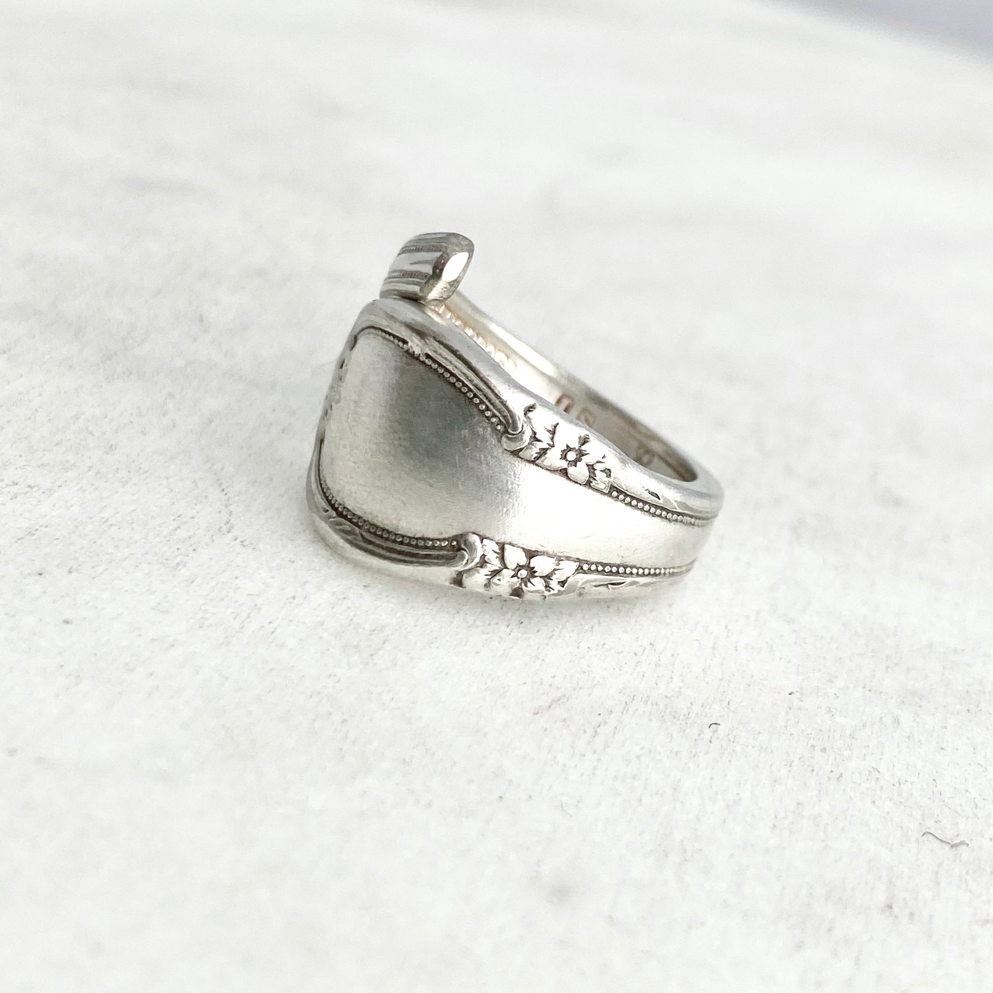 Tiny Remembrance 1959, Size 6, Demi Spoon Spiral Ring, Vintage Spoon Ring Rings callistafaye   