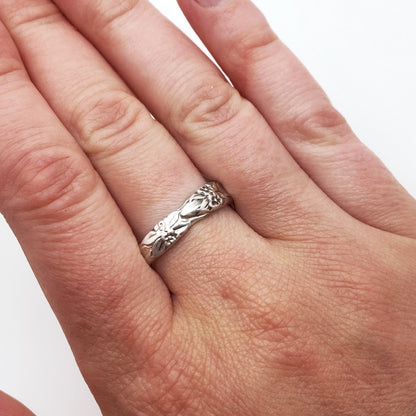 Tiny Garland 1965, Size 9, Demi Spoon Ring, Vintage Spoon Ring Rings callistafaye