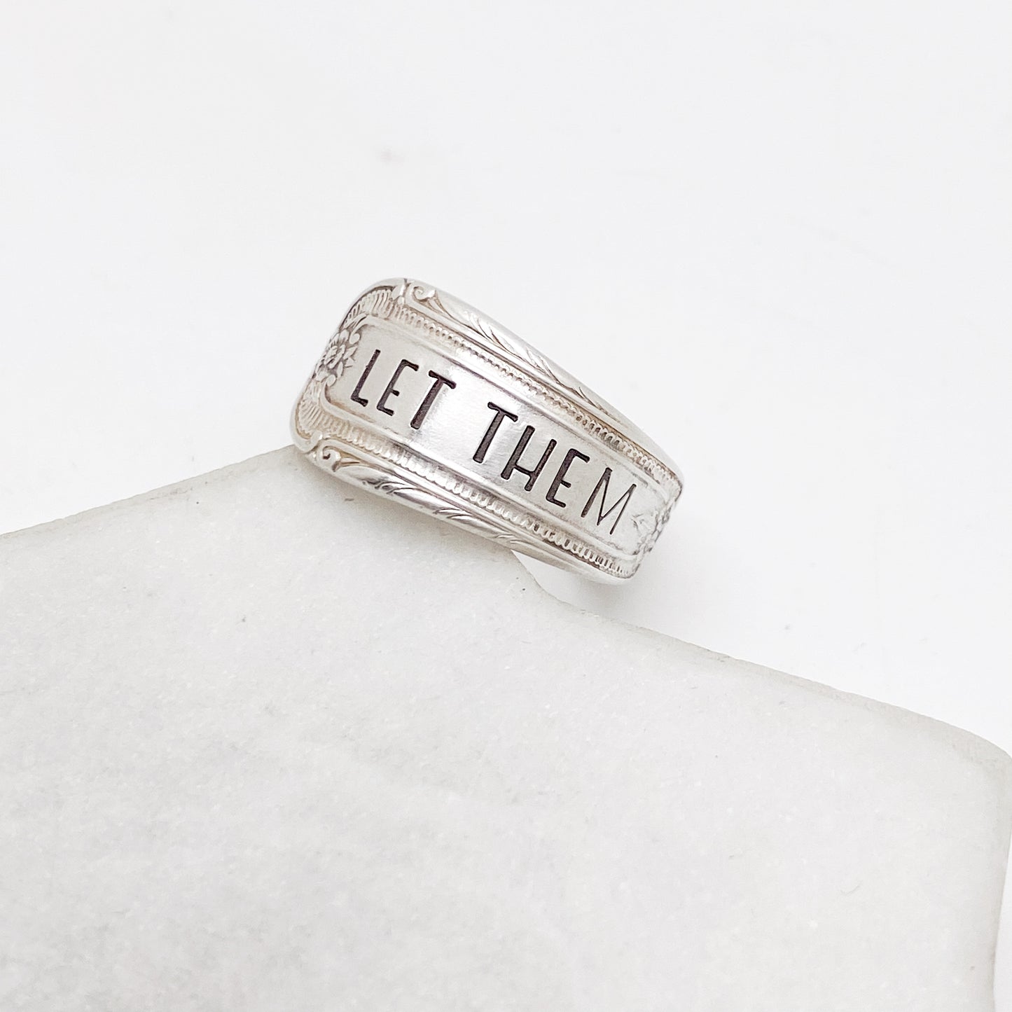 Let Them, Cotillion 1937, Custom Size Spoon Ring, Vintage Silverware Ring Rings callistafaye