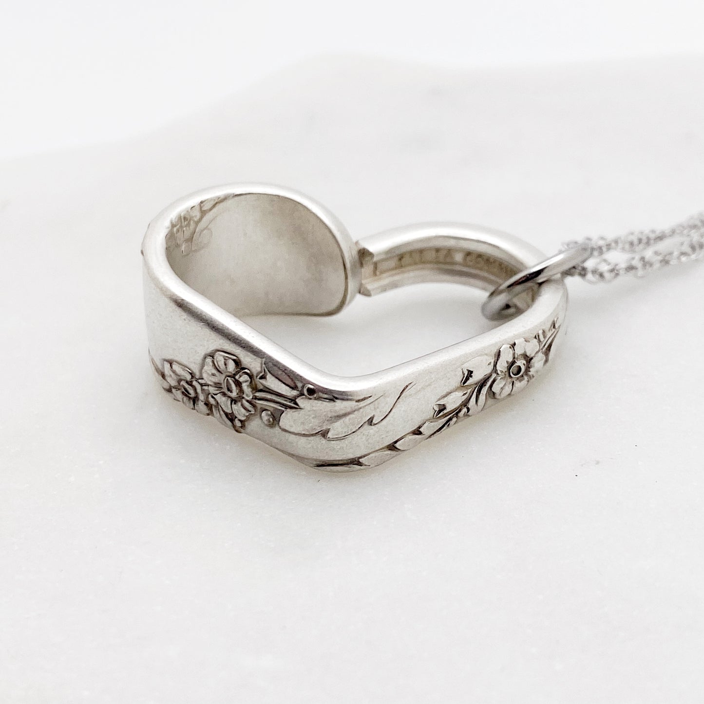 Bridal Wreath 1950, Small Floating Heart, Vintage Spoon Jewelry Hearts callistafaye   