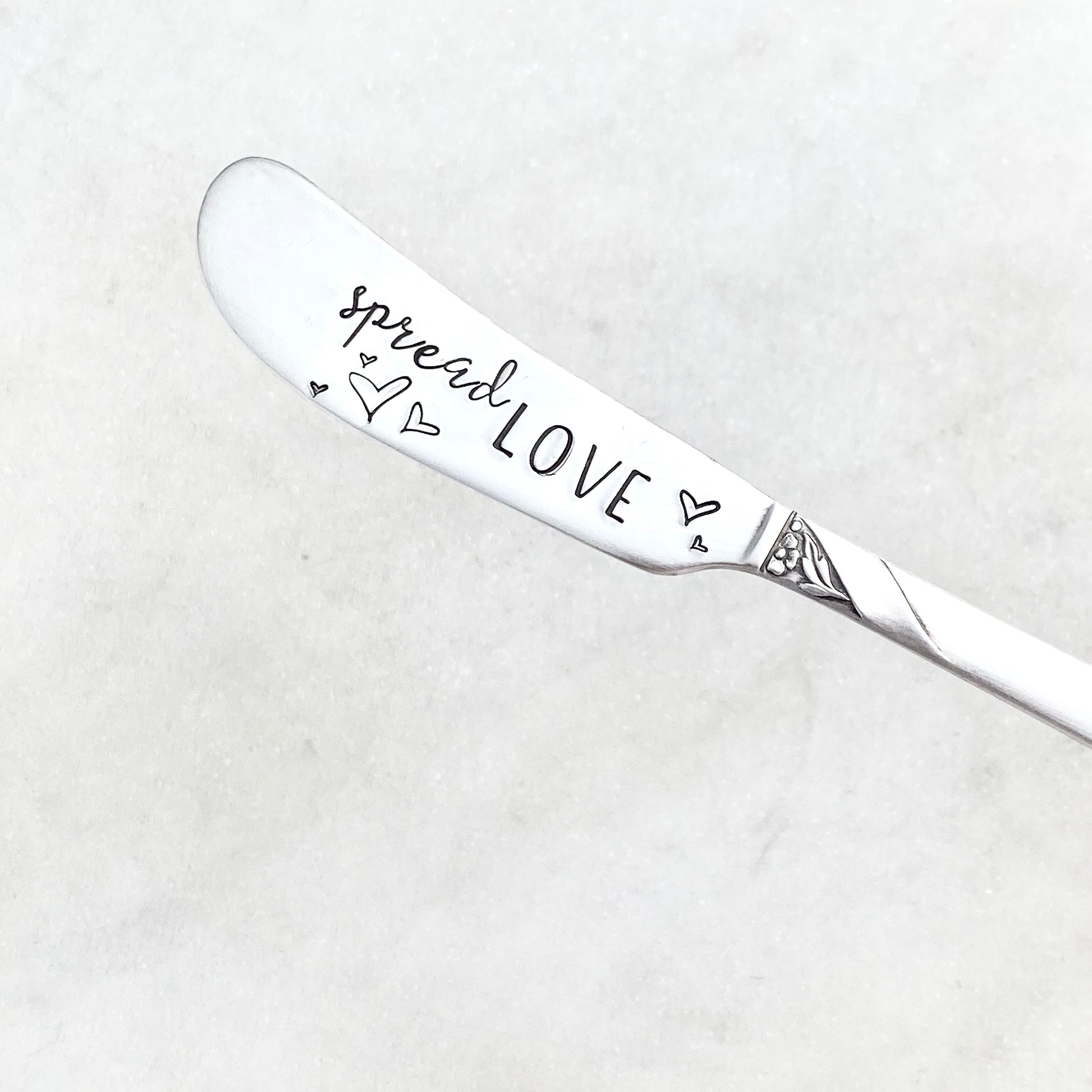 Spread Love, Hand Stamped Vintage Spreader Spreaders callistafaye   