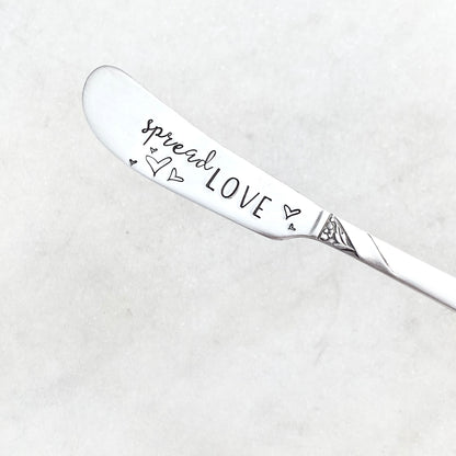 Spread Love, Hand Stamped Vintage Spreader Spreaders callistafaye   