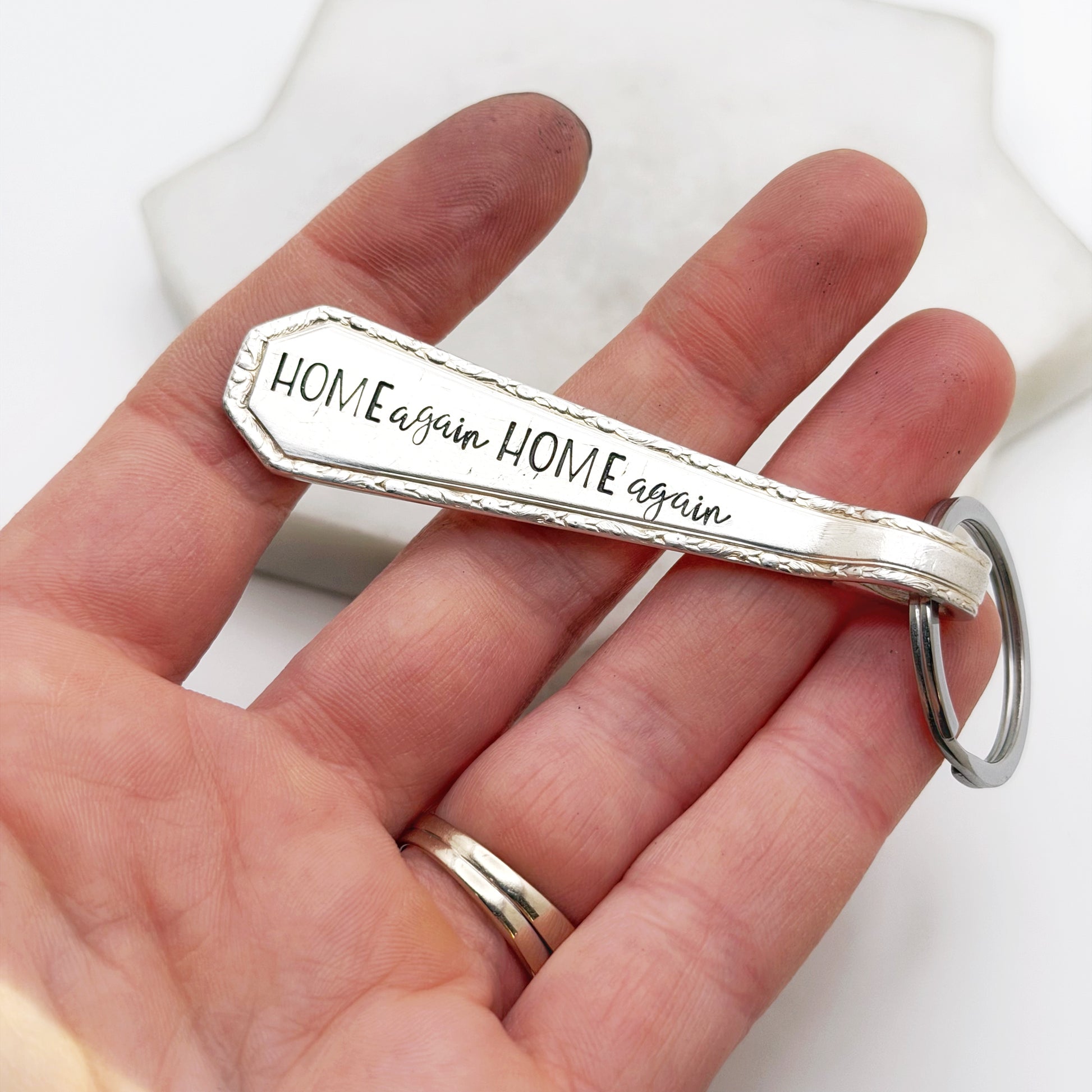 Home Again Home Again, Spoon Handle Keychain Keychains callistafaye