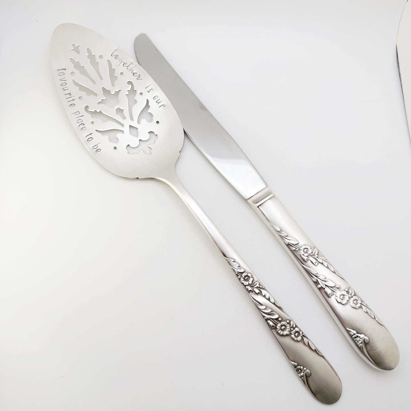 Bridal Wreath 1950, Serving Set 3, Hand Stamped Vintage Serving Sets & Pieces Serving Set callistafaye