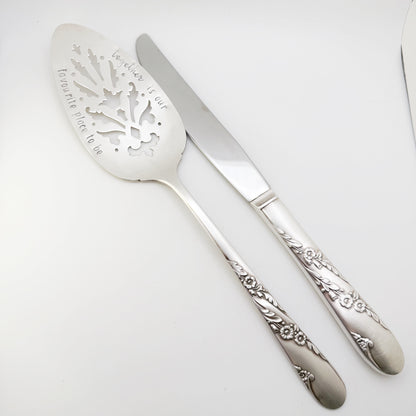 Bridal Wreath 1950, Serving Set 3, Hand Stamped Vintage Serving Sets & Pieces Serving Set callistafaye