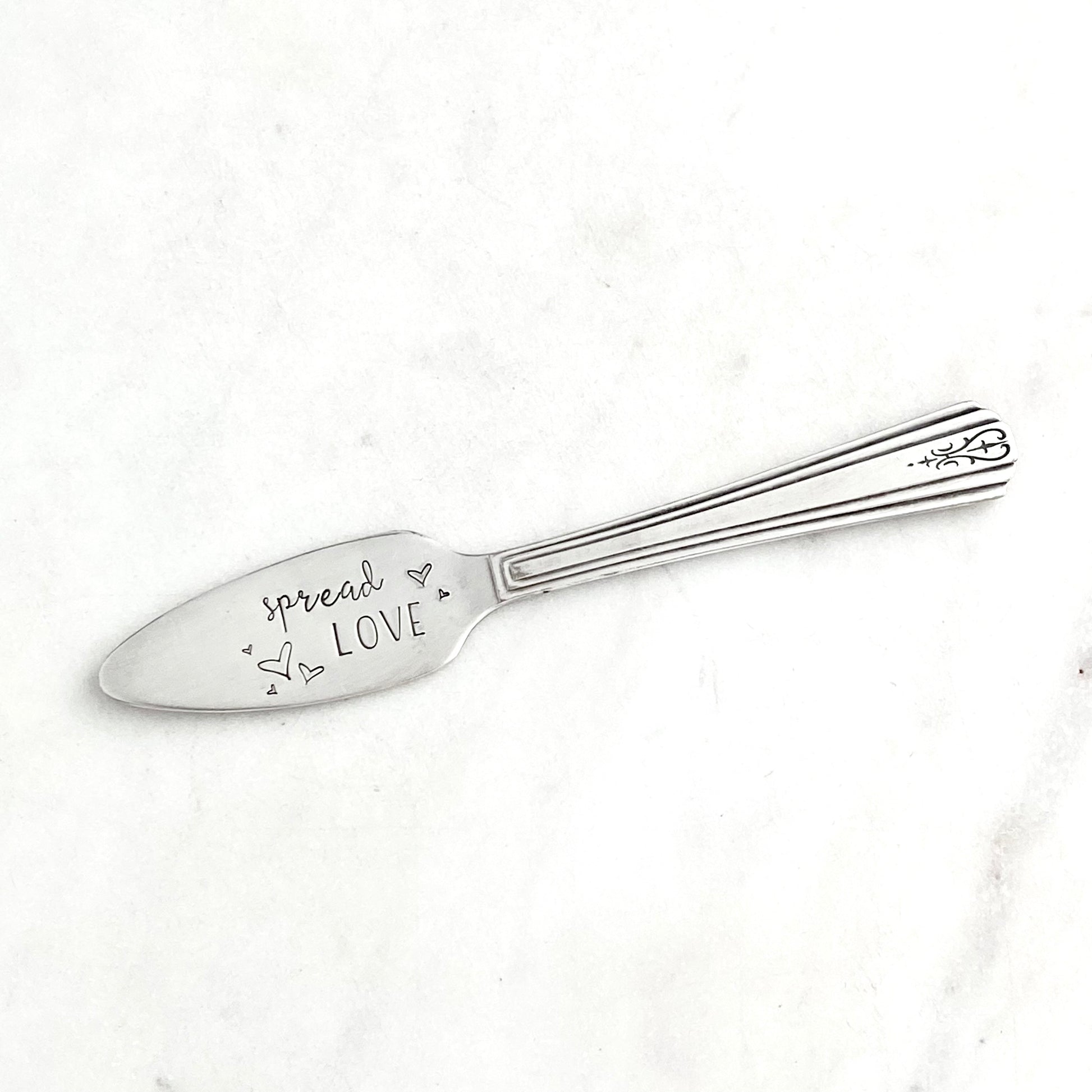 Spread Love, Hand Stamped Vintage Spreader Spreaders callistafaye   