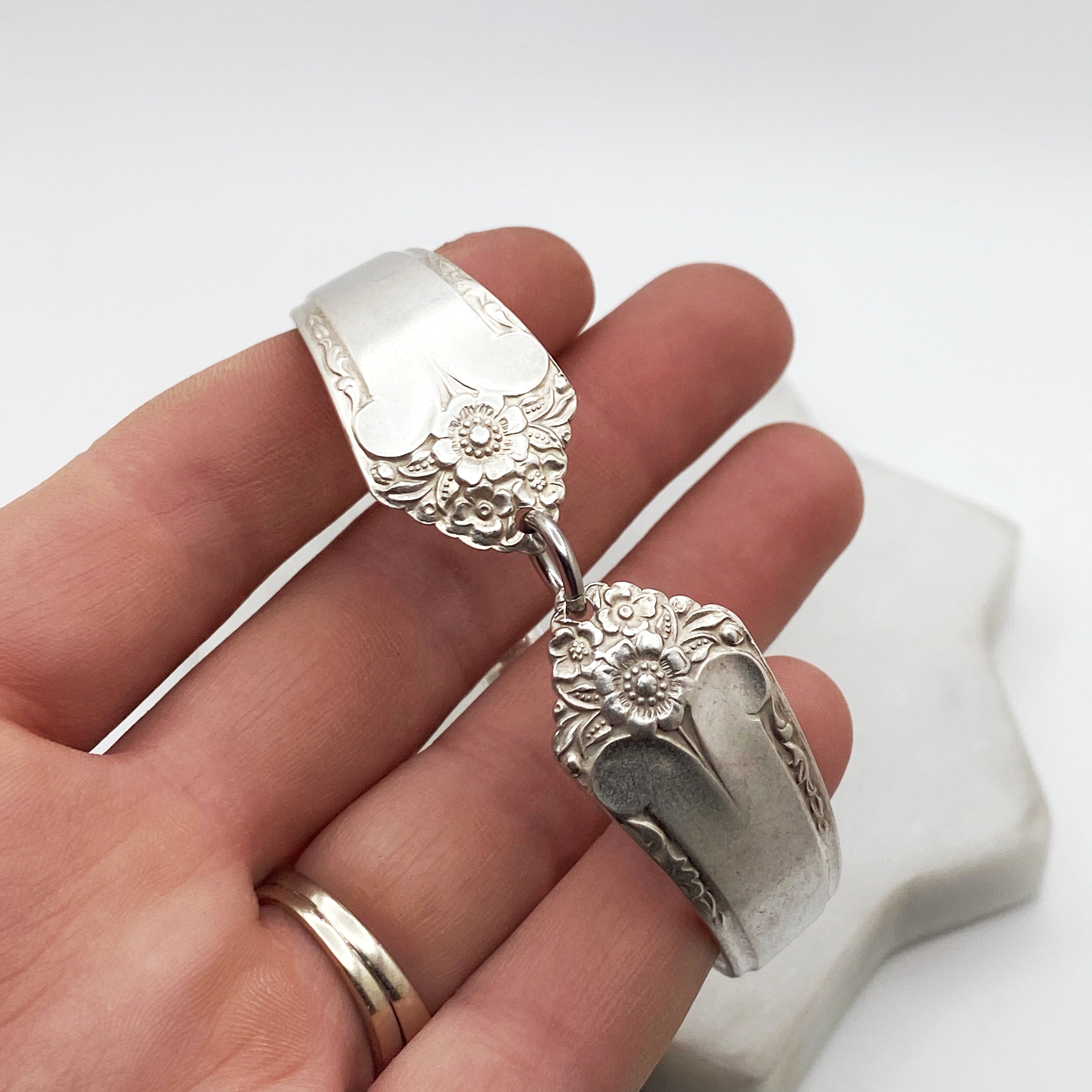 Starlight 1950 RARE Two Part Spoon Bracelet Vintage Spoon Handle An callistafaye