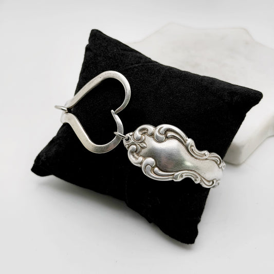 Modern Baroque 1969, Curly Fork Heart Bracelet, Vintage Spoon Handle, Antique Fork Bracelet Bracelets callistafaye