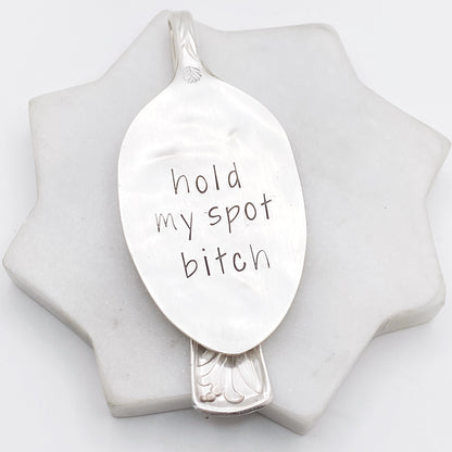 Hold My Spot Bitch, Vintage Spoon Bookmark Bookmarks callistafaye   