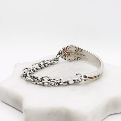 Plantation (Roses) 1948, Half Chain Bracelet, Vintage Spoon Handle, Antique Spoon Bracelet Bracelets callistafaye