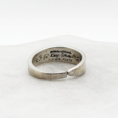 Tiny Laurel Mist 1966, Size 9, RARE Demi Ring, Vintage Spoon Ring Rings callistafaye