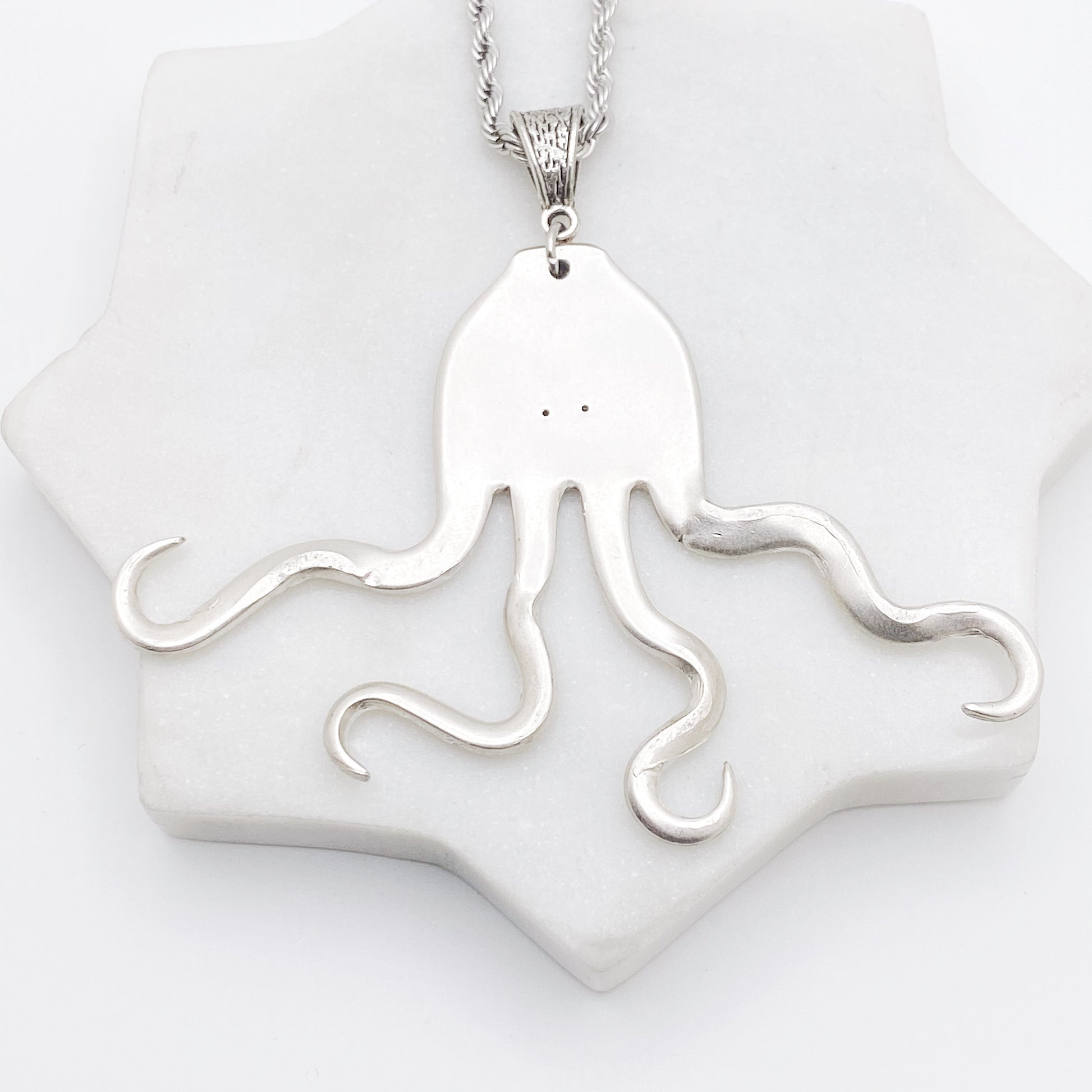Forktopus Necklace, Octopus Fork Pendant, Vintage Silverware Jewelry Necklaces callistafaye d  