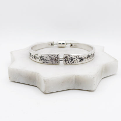 Silver Lace 1968, RARE Two-Part Spoon Bracelet, Vintage Spoon Handle, Vintage Spoon Bracelet Bracelets callistafaye