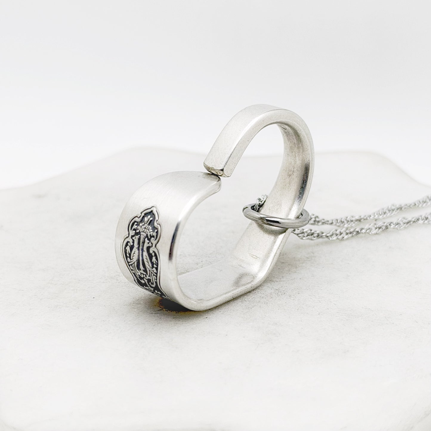 Birds of Paradise 1923, Antique Small Floating Heart, Vintage Spoon Jewelry, 100 Year Old Hearts callistafaye