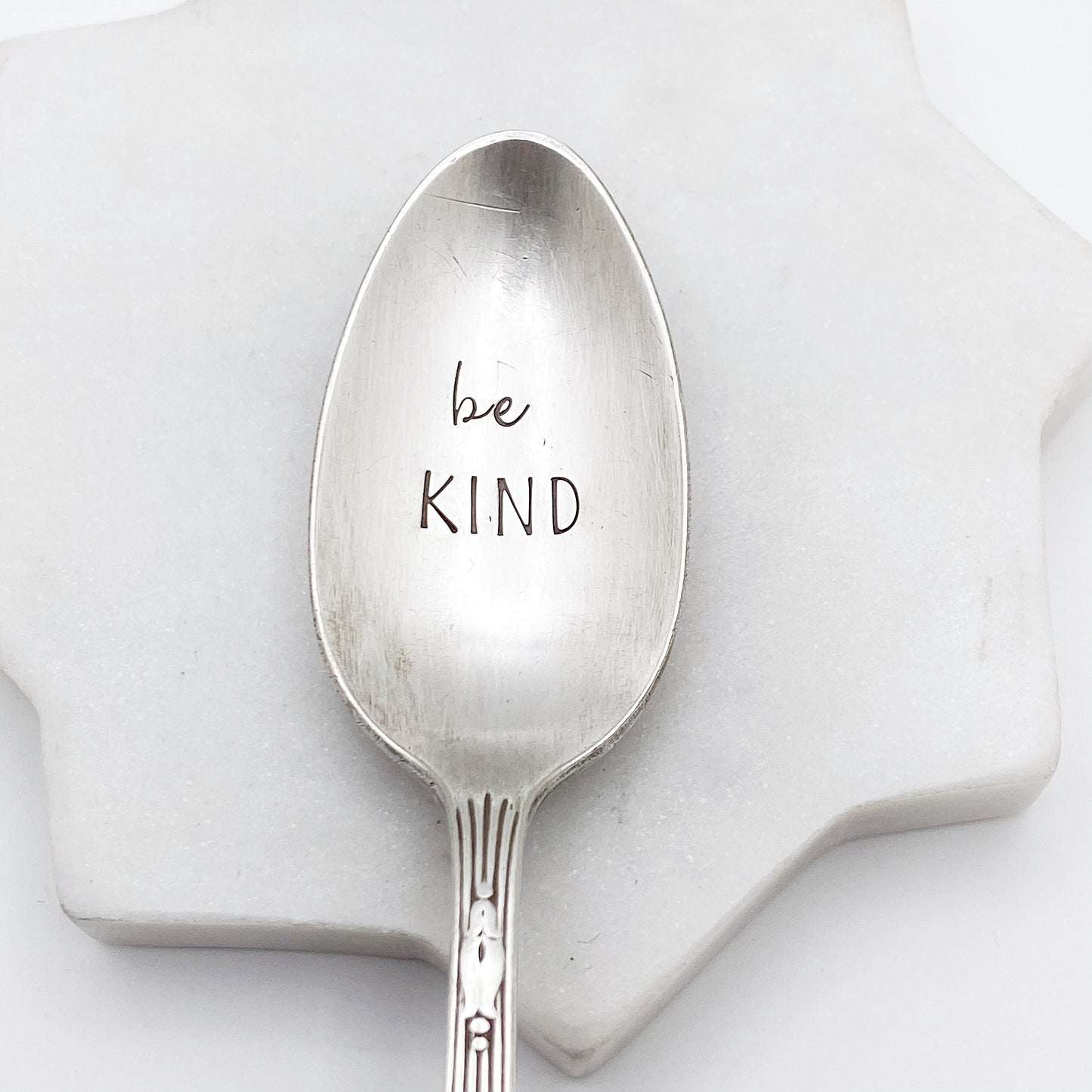 Be Kind, Hand Stamped Vintage Spoon Spoons callistafaye   