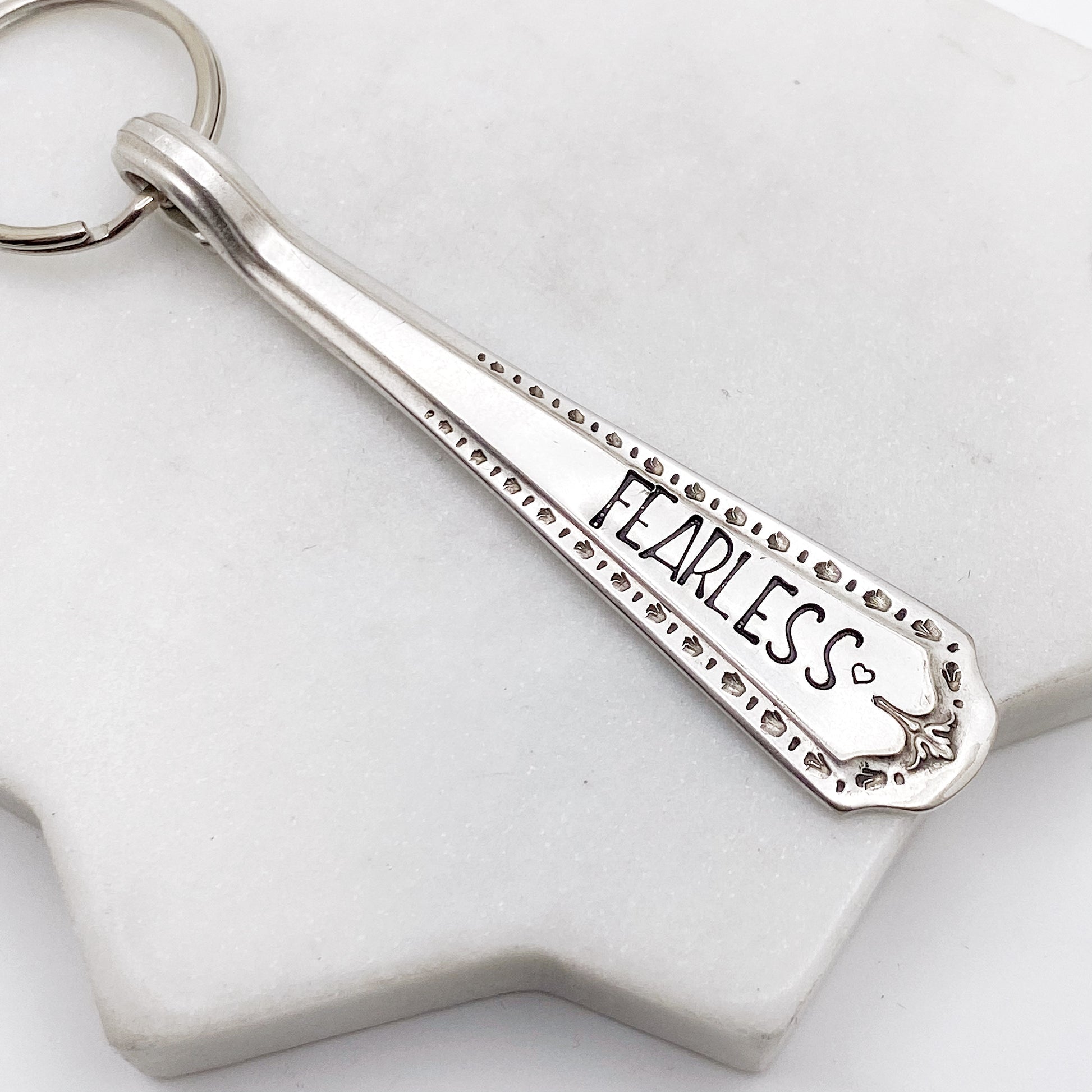 Fearless, Spoon Handle Keychain Keychains callistafaye   