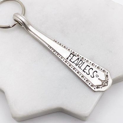 Fearless, Spoon Handle Keychain Keychains callistafaye   