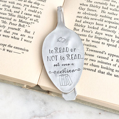 To Read or Not to Read, Not Even a Question, Vintage Spoon Bookmark Bookmarks callistafaye   