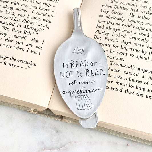 To Read or Not to Read, Not Even a Question, Vintage Spoon Bookmark Bookmarks callistafaye   