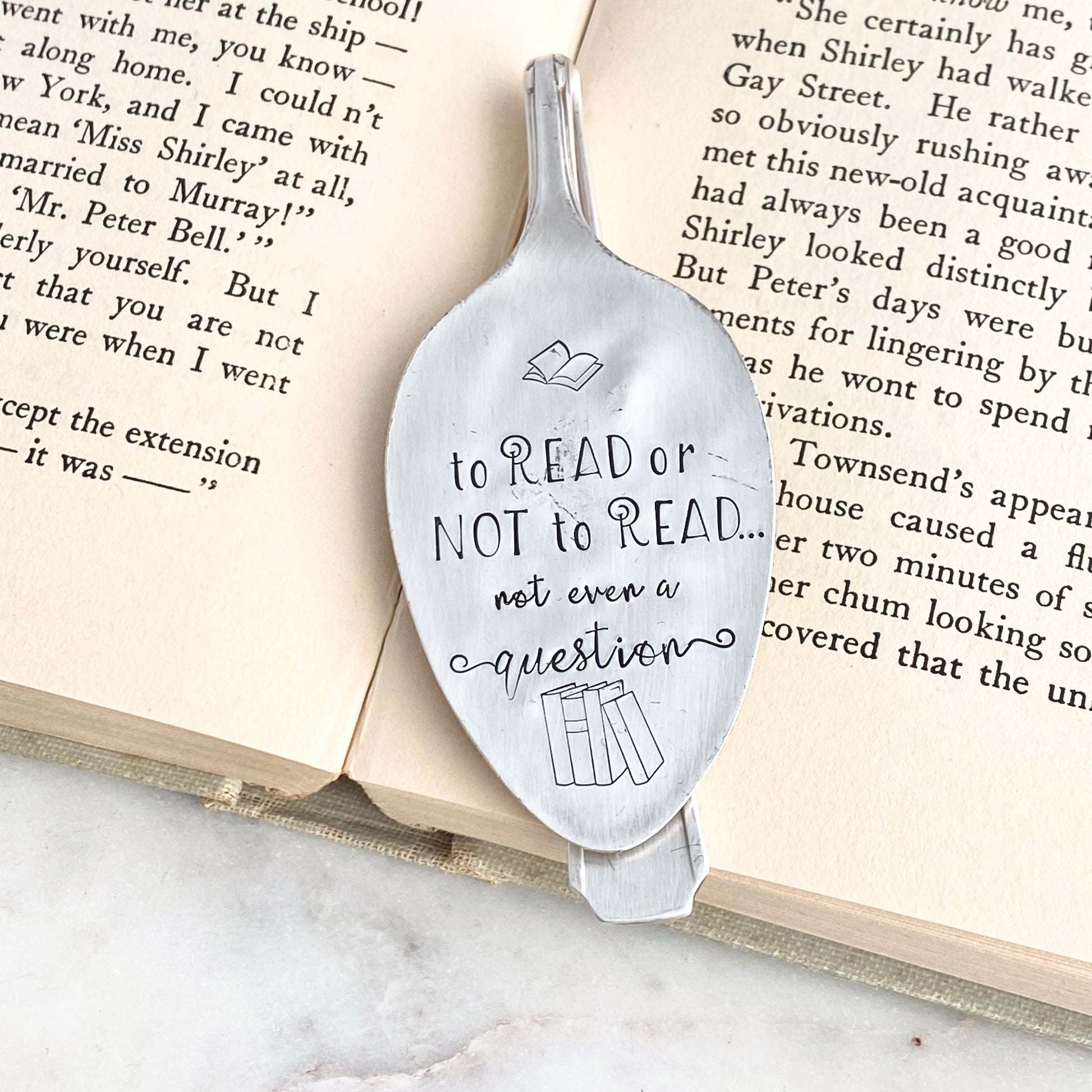 To Read or Not to Read, Not Even a Question, Vintage Spoon Bookmark Bookmarks callistafaye   