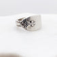 Exquisite 1940, Custom Size Spoon Ring, Vintage Silverware Ring Rings callistafaye   