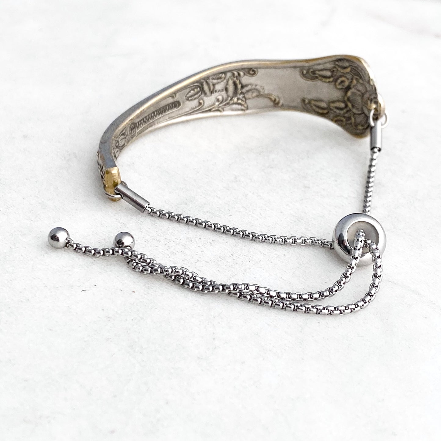 Rosalie 1905, Adjustable Bracelet, Reclaimed Vintage Spoon Handle, Antique Spoon Bracelet Bracelets callistafaye   