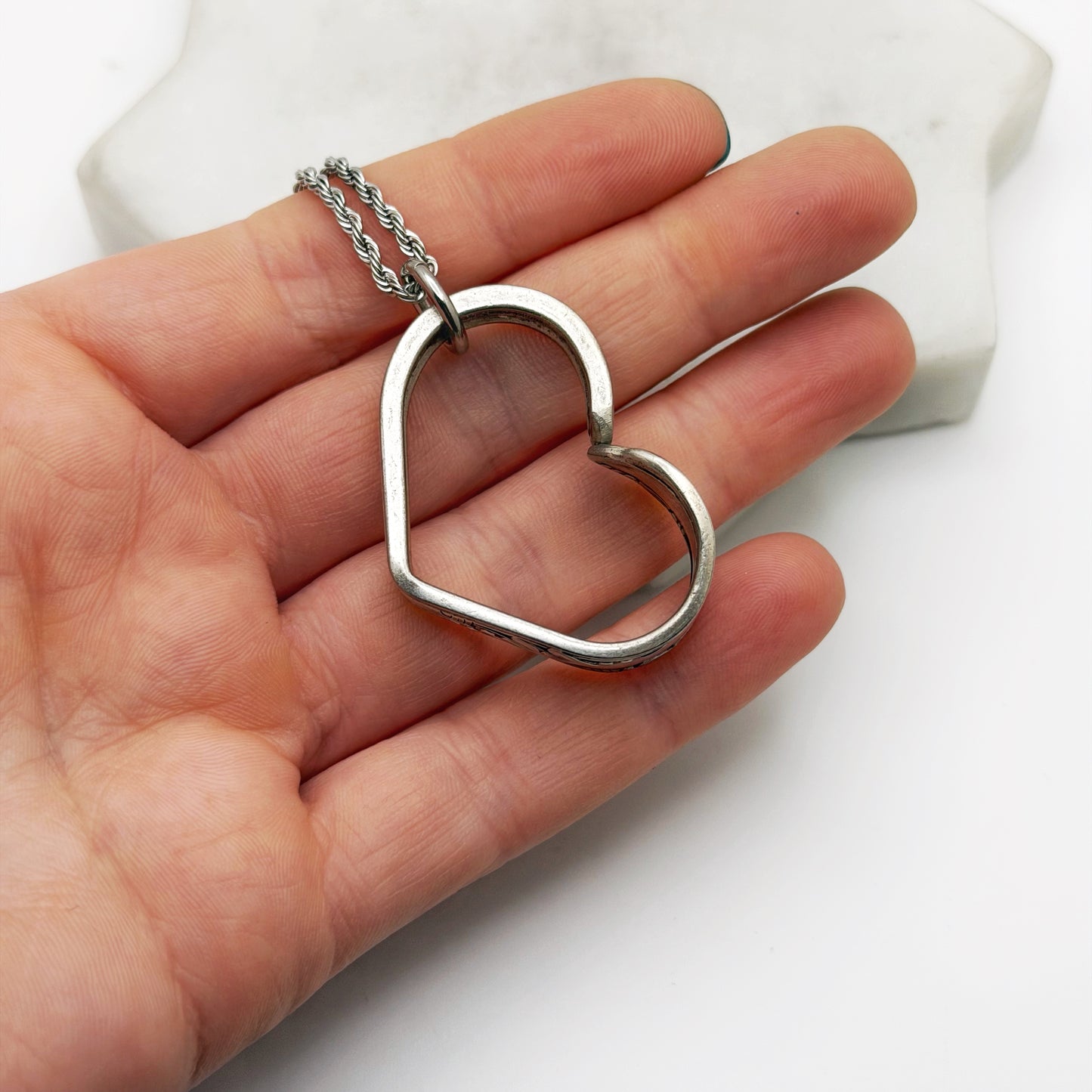 Meadowbrook 1936, Floating Heart, Vintage Spoon Jewelry Hearts callistafaye