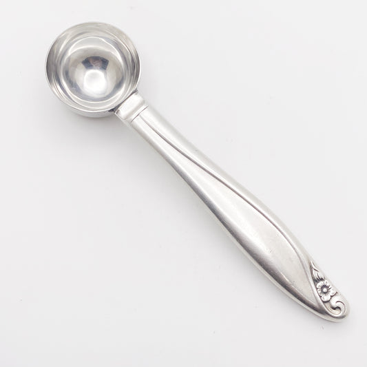 Flowertime 1963, Tea Measuring Spoon, Vintage Silverware Scoop Scoop callistafaye