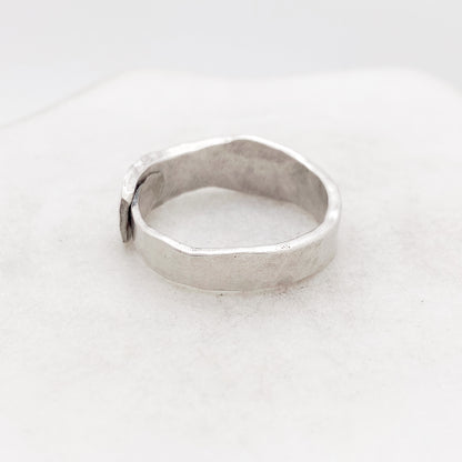Fork Tine Ring, Hammered Stacking Ring, Reversible Ring Rings callistafaye