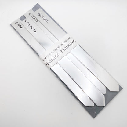 Large Garden Markers BUNDLE • Hand Stamped Aluminum Plant Stake callistafaye