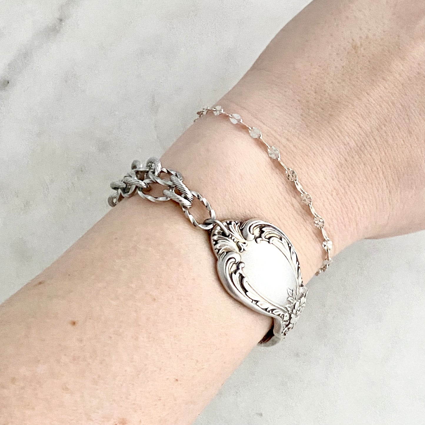 Heritage 1953, Half Chain Bracelet, Vintage Spoon Handle, Antique Spoon Bracelet Bracelets callistafaye   