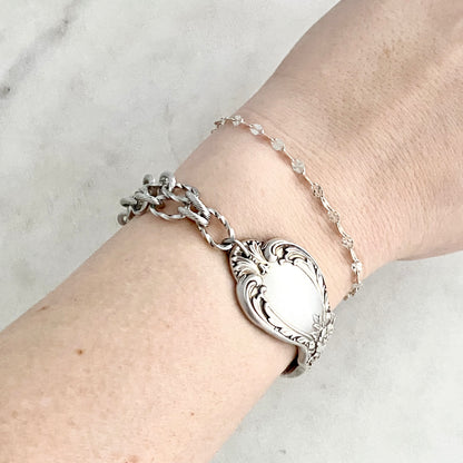 Heritage 1953, Half Chain Bracelet, Vintage Spoon Handle, Antique Spoon Bracelet Bracelets callistafaye   