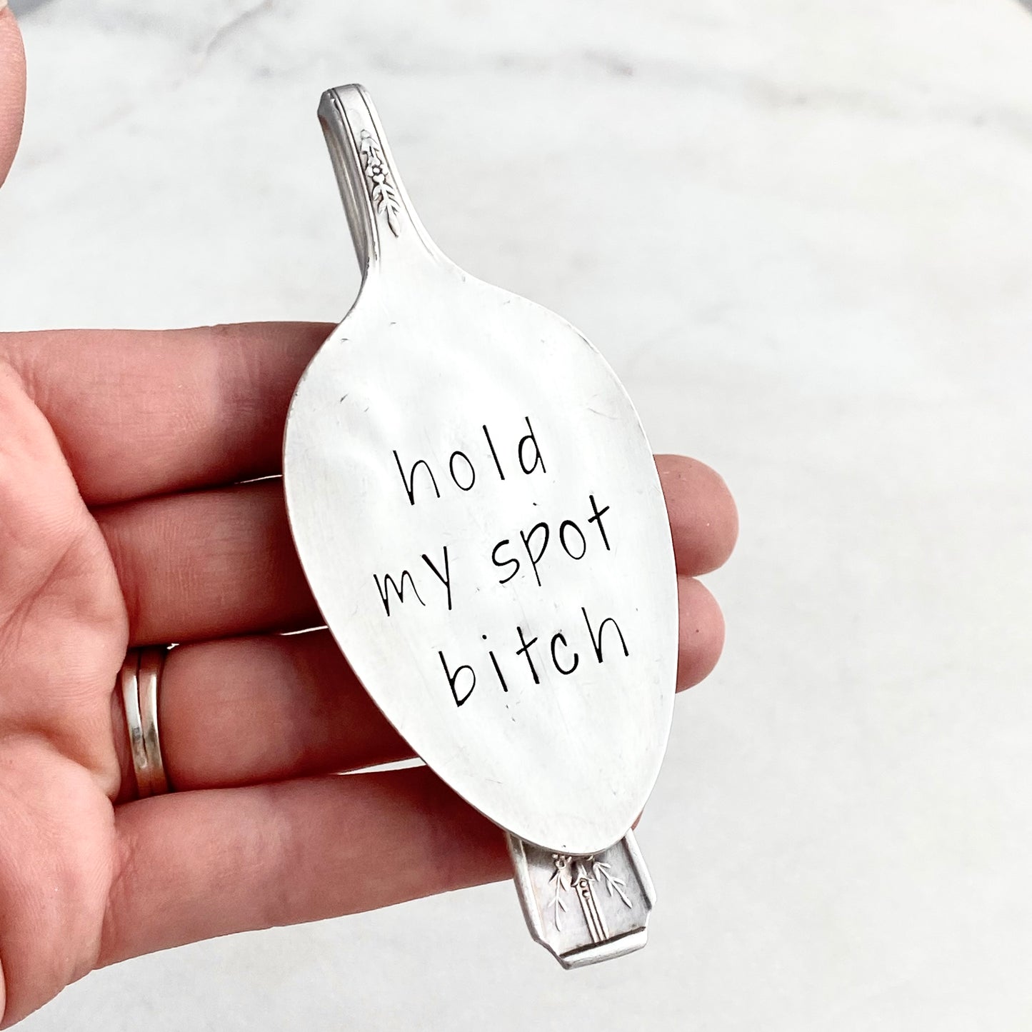 Hold My Spot Bitch, Vintage Spoon Bookmark Bookmarks callistafaye   