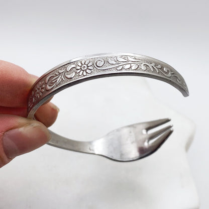 Levco, Cocktail Fork Cuff Bracelet, Vintage Seafood Fork Bracelet Bracelets callistafaye   