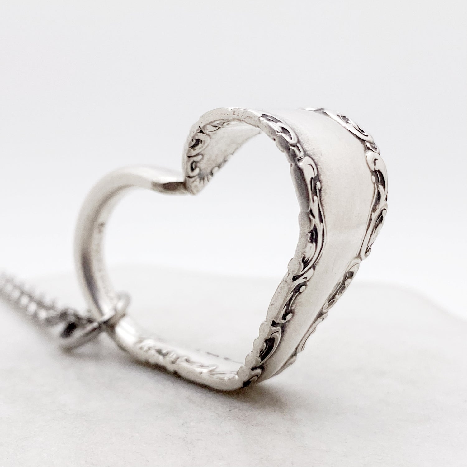 Savoy 1892, RARE Antique Floating Heart, Antique Spoon Jewelry Hearts callistafaye