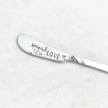 Spread Love, Hand Stamped Vintage Spreader Spreaders callistafaye   