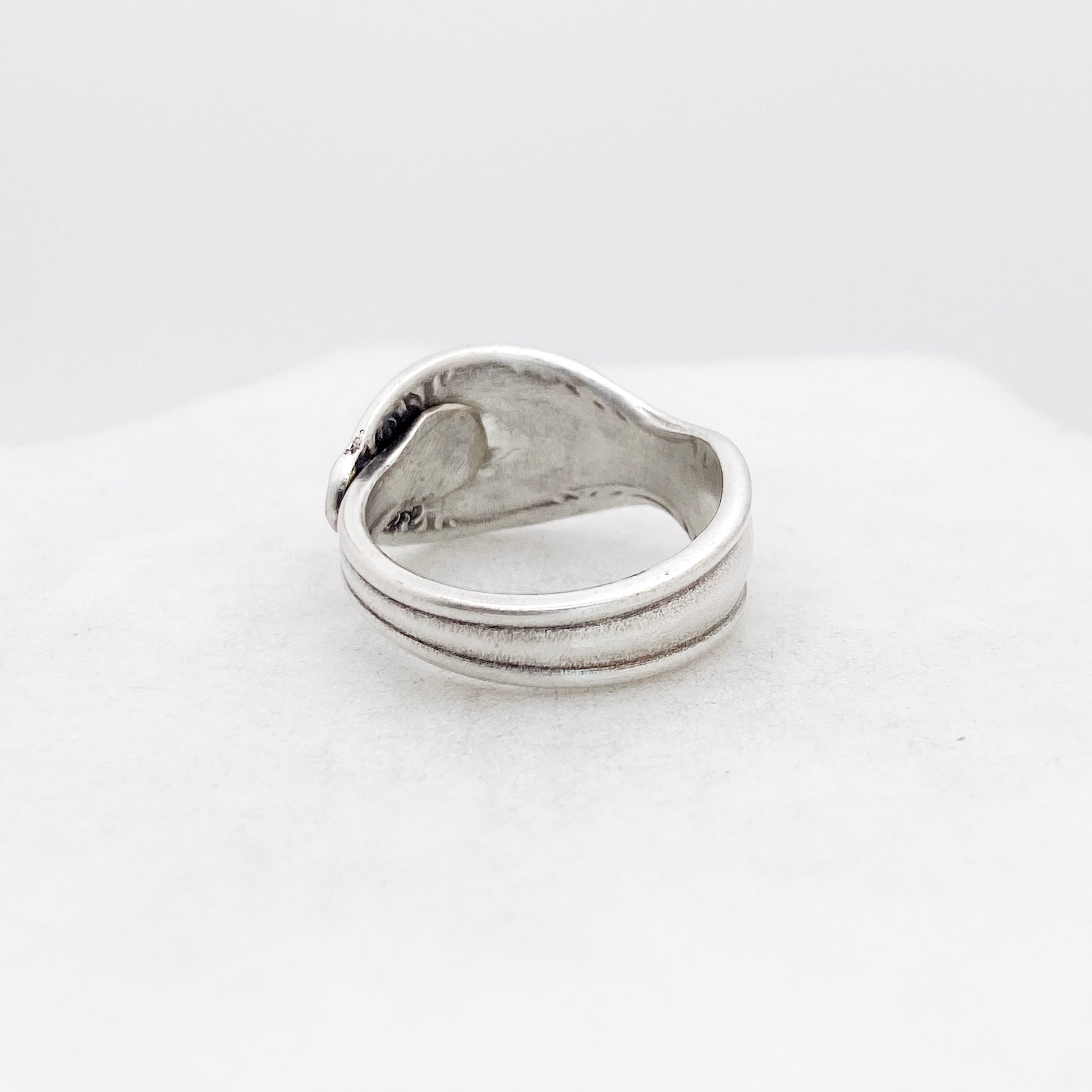 Tiny Silvery Mist 1955, Custom Size, Demi Spoon Ring, Vintage Spoon Ring Rings callistafaye