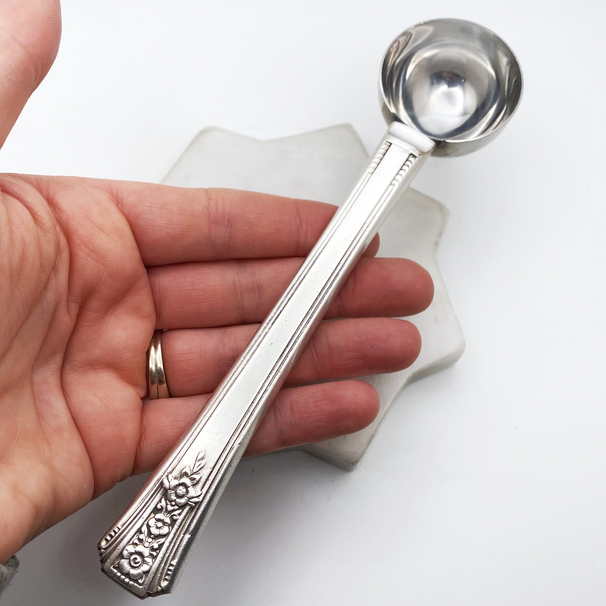 Fortune 1939, RARE Tea Measuring Spoon (long), Vintage Silverware Scoop Scoop callistafaye   