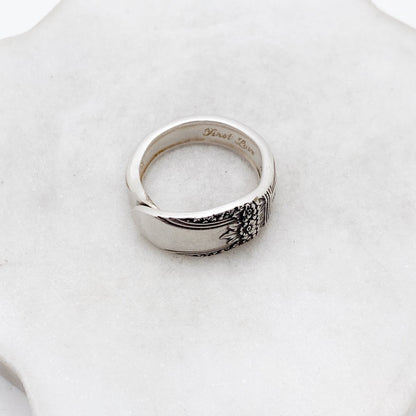 Tiny First Love 1937, Custom Size, Demi Spoon Ring, Vintage Spoon Ring Rings callistafaye