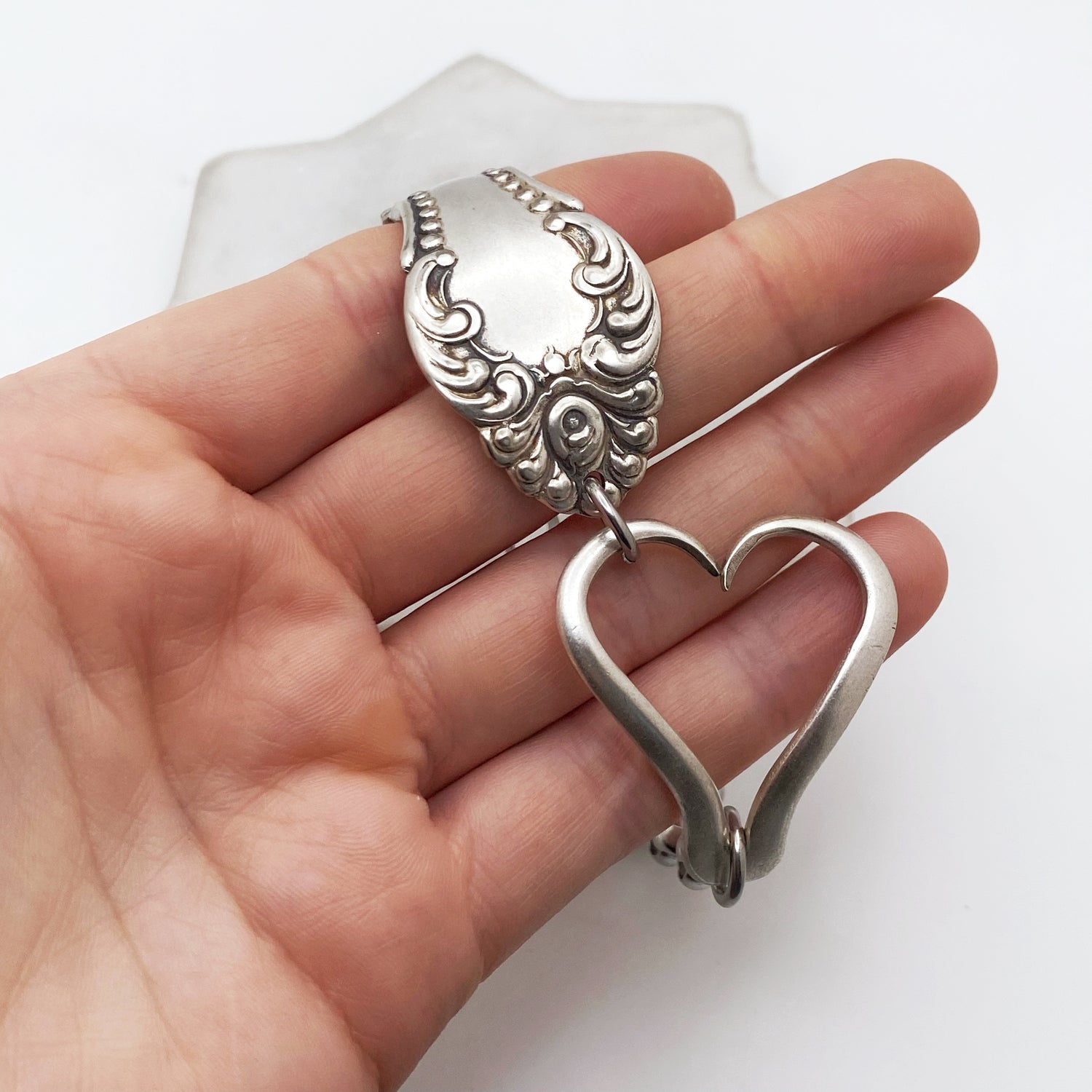 Carlton 1898, RARE Antique Curly Fork Heart Bracelet, Antique Spoon Handle, Antique Fork Bracelet Bracelets callistafaye