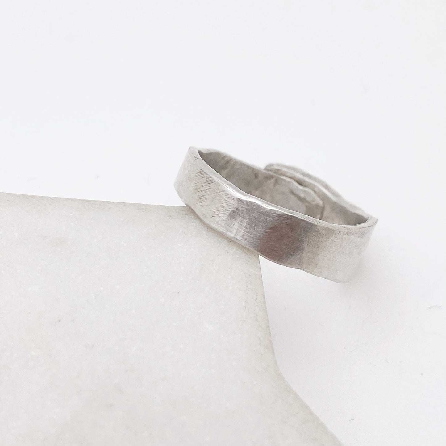 Fork Tine Ring, Hammered Stacking Ring, Reversible Ring Rings callistafaye