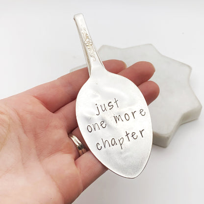 Just One More Chapter, Vintage Spoon Bookmark Bookmarks callistafaye