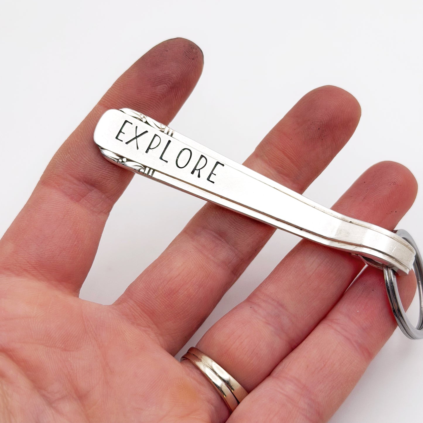 Explore, Spoon Handle Keychain Keychains callistafaye