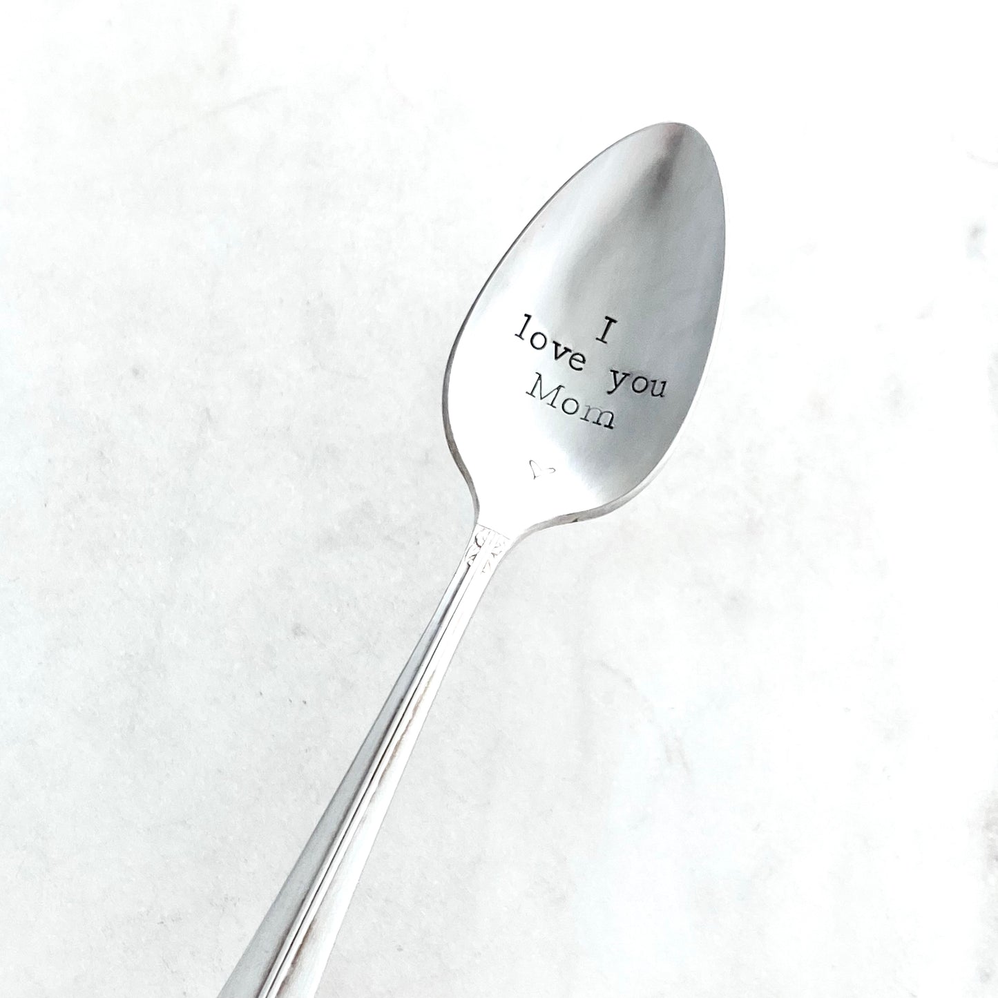 I Love You Mom, Hand Stamped Vintage Spoon Spoons callistafaye   