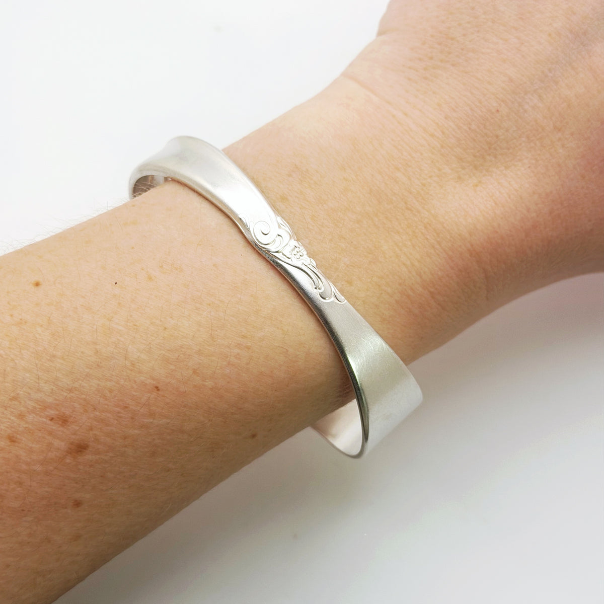 LARGE Leilani 1961, Cuff Bracelet, Hand Stamped Vintage Spreader Bracelets callistafaye