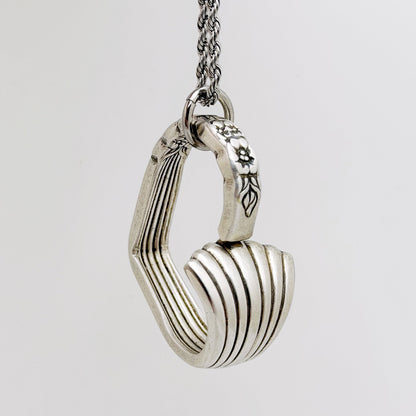 Floral Queen 1992, RARE Floating Heart, Vintage Spoon Jewelry Hearts callistafaye