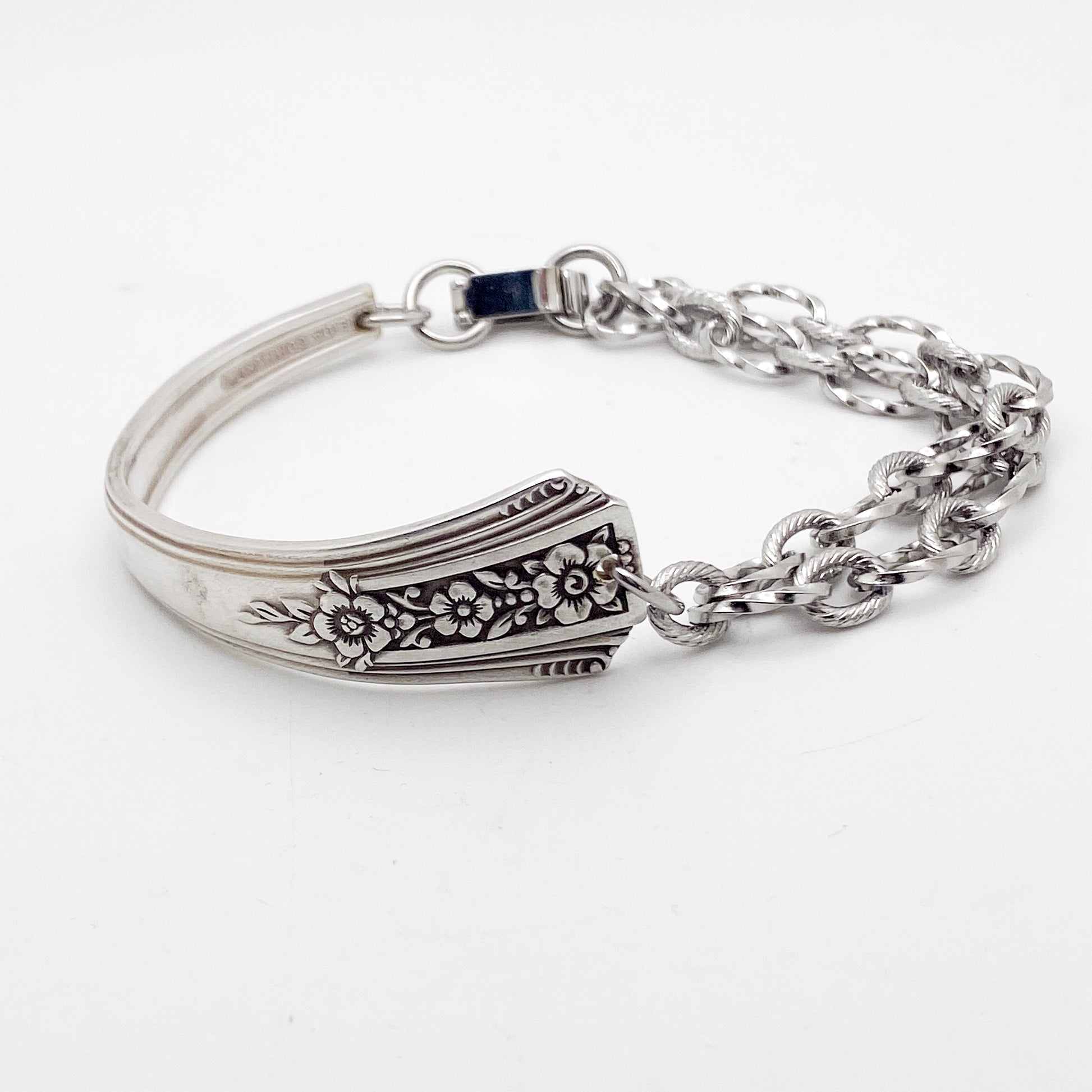 Fortune 1939, Rare Half Chain Bracelet, Vintage Spoon Handle, Antique Spoon Bracelet Bracelets callistafaye