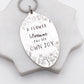 A Flower Blossoms for its Own Joy, Hand Stamped Vintage Spoon Keychain Keychains callistafaye   