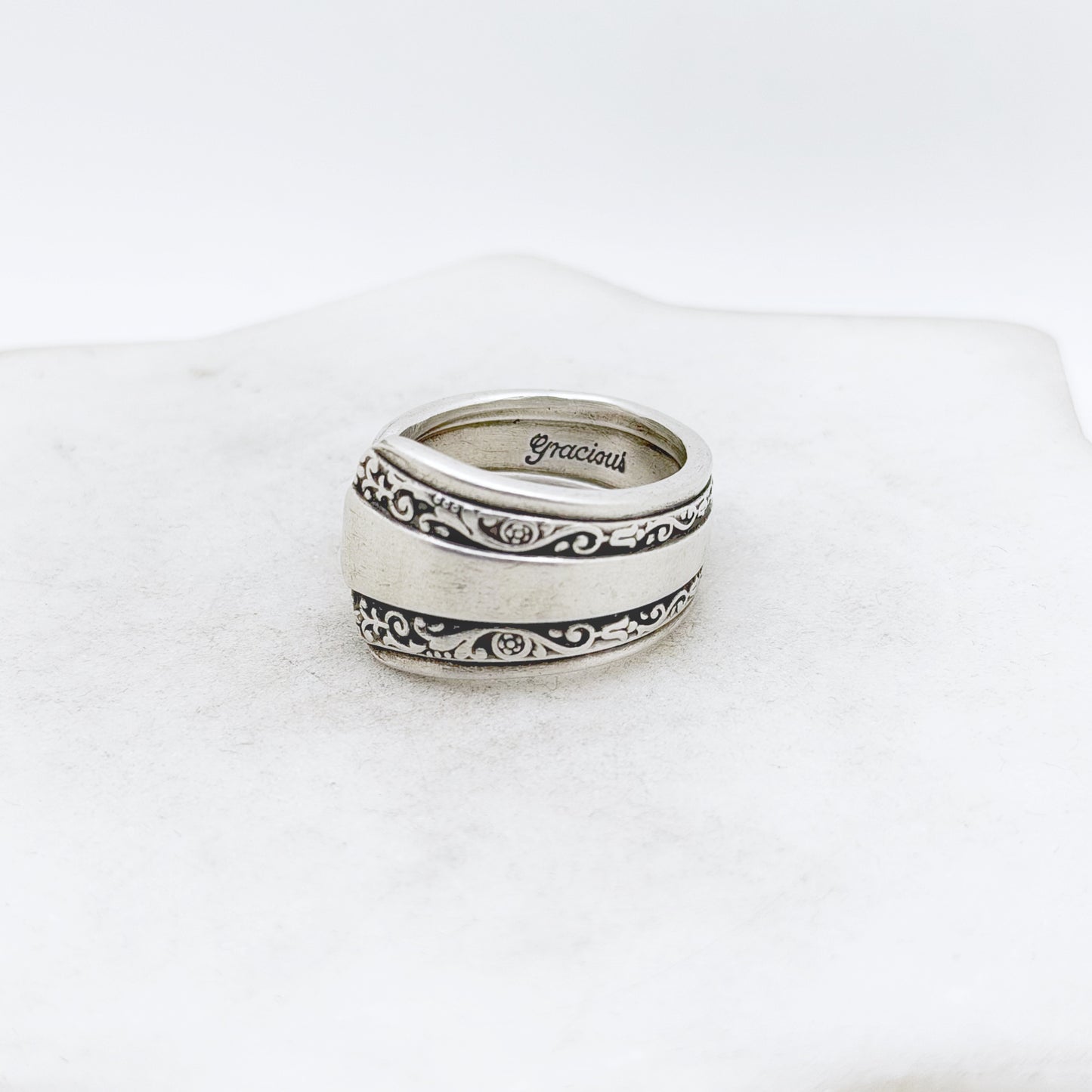 Gracious 1939, Custom Size Spoon Ring, Vintage Silverware Ring Rings callistafaye